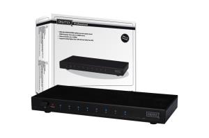 HDMI Video Splitter 1 => 8 Bandwidth 225MHz, HDMI HighSpeed max. res. 1080i and 1080p