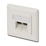 CAT6a Network Wall Outlet Shielded (dn9008)