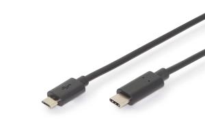ASSMANN USB Type-C connection cable, type C to micro B M/M, 2m High-Speed Black