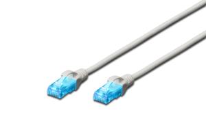 Patch cable Copper conductor - Cat 5e - U-UTP - Snagless - 1.5m - grey