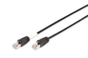 outdoor Patch cable - CAT6 - S/FTP - Booted - Cu - 2m - black sheath