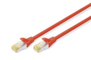 Patch cable - CAT6a - S/FTP - Snagless - Cu - 10m - red