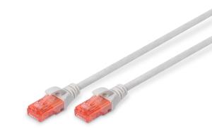 Patch cable - CAT6 - U/UTP - Snagless - Cu - 25cm - Grey