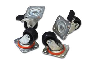 Castor group for cabinets break system for 2 front castors, load capacity 250 kg