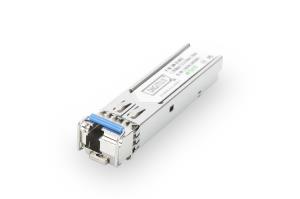1.25 Gbps BiDi WDM SFP Module, up to 20 km with DDM support, Singlemode, LC Simplex Connector 1000Base-LX, Tx1310nm/Rx1550nm