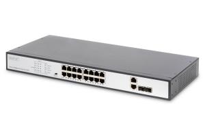 16-port Fast Ethernet PoE Switch 2G Combo TP/SFP 270W