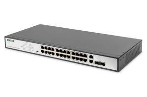 24-port Fast Ethernet PoE Switch 2G Combo TP/SFP 390W