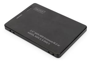 HDD Enclosure 2.5in SATA - M.2 or mSATA SATA 3 6 Gbit/s, write speed up to 520 MB/s