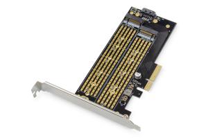 M.2 NGFF/NVMe SSD Pci-e Add-On card supports B, M and B+M Key, size from 30~110mm