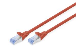 Patch cable - Cat 5e - SF/UTP - Snagless - 25cm - red