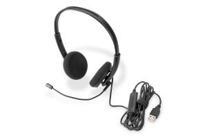 Headset Office On Ear - Stereo - USB - Black - Noise Reduction