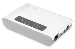 2-Port USB 2.0 Wi-Fi Network Server NAS USB Hub Print Server