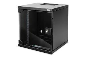 Wall Mounting Cabinet 254 mm (10in) 6U wall mounting cabinet 330x312x300 mm, color black (RAL 9005)