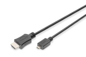 4K HDMI High-Speed Connecting Cable, Type D to Type A 2m