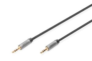 AUX Audio Cable Stereo 3.5mm Male to Male Aluminum Housing ,Gold plated,with NYLON Jacket 1m