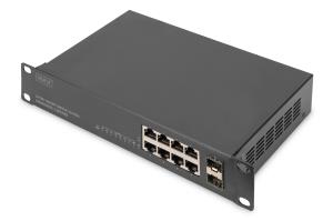 10in Switch 8 Port GE + 2SFP 8 x 10/100/1000 + 2 SFP