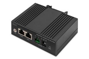 Industrial POE Splitter DIN Rail. 60 W. IEEE802.3at/af