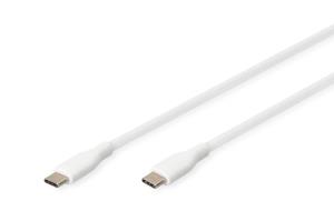 USB-C Silicone charging cable USB-C - USB-C USB 2.0 60W - 2m White