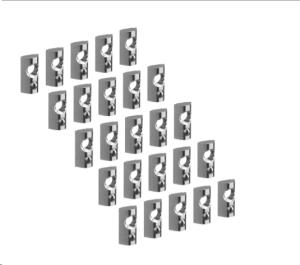 T-slot Nuts 25 Pieces Pfa 9149 Black