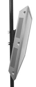 Flat Panel Tilt Pole Mount - Black