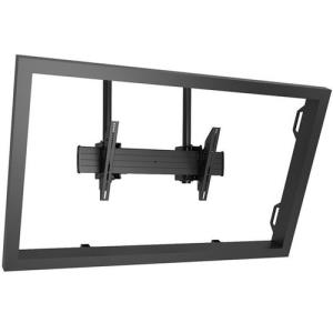 Fusion X-large Dual Pole Flat Panel Ceiling Mount 60" - 90" Black Maximum Weight