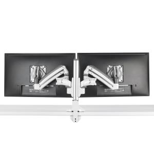 Desk Mnt Dual 2l Armswht Monitor Mounts