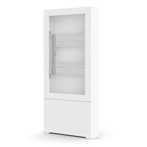 Portrait Floor Kiosk 55in White