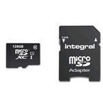 Integral Micro SDHC/xc Card Class 10 With Adaptor 128GB