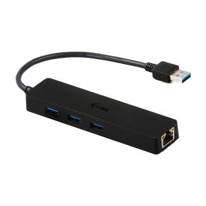 Slim Hub 3 Port USB 3.0 GB Ethernet Adapter Win/mac