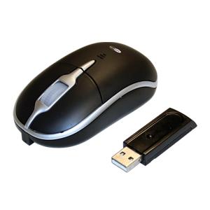 Wireless Optical USB Mouse 3-button 2.4GHz Black