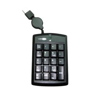 USB Numeric Keyboard For Notebook Black