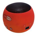 Logon Portable Mini Speaker With Micro Sd / Sdhc Slot Orange
