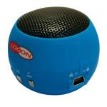 Logon Portable Mini Speaker With Micro Sd / Sdhc Slot Blue