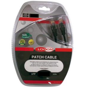 Gold Plated Patch Cable Utp Cat5e 10m Black