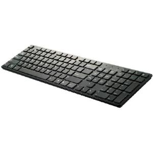 Keyboard Ultra Slim/flat USB Black Azerty