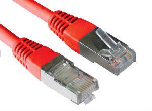 Patch cable - Cat 5e - SF/UTP - Snagless - 30cm - Red