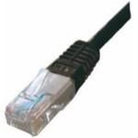 Patch cable - CAT6 - U/UTP - Snagless - 30cm - Black