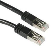 Patch cable - Cat 5e - SF/UTP - Snagless - 15cm - Black
