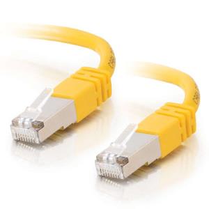 Patch cable - Cat 5e - SF/UTP - Snagless - 15cm - Yellow
