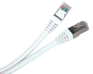 Patch cable - CAT6a - S/FTP - Snagless - 50cm - White