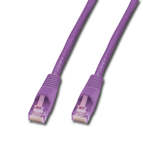Patch cable - CAT6 - U/UTP - Snagless - 50cm - Purple