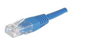 Patch cable - CAT6 - U/UTP - Snagless - 15cm - Blue