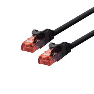 Patch cable - CAT6 - U/UTP - Snagless - 15cm - Black