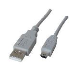 USB Mini Cable USB A Male/USB B Male 1.0m - 5 Polig