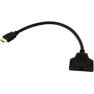 Hdmi Type A(19p) Male To 2xhdmi Female Splitter Cable 10cm