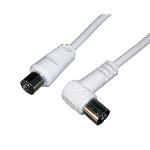 Tv Coaxial Cable 1m  Angled