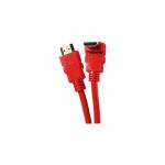 Hdmi Type A Male To Hdmi Type A  - 0.5m - Red - L Shape