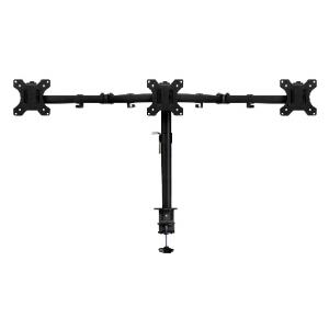 Desk Mount for 3 Monitors up to 27in with VESA