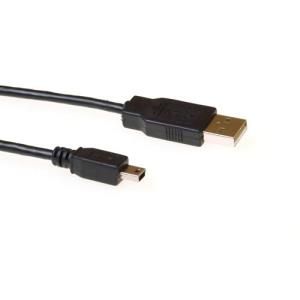 USB 2.0 Connection Cable Mini USB B5 Male - USB A Male 3m
