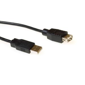 USB 2.0 Extension Cable USB A Male - USB A Female Black 0.5m